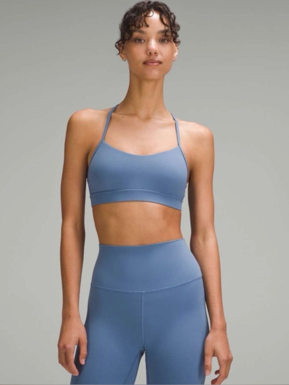 Lululemon Flow Y Bra Nulu *Light Support A–C Cups Size 6 Blue